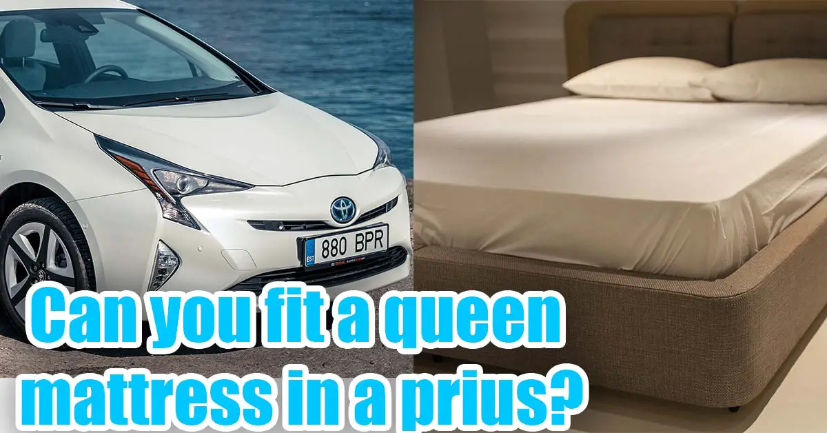 can you fit a mattress in a prius